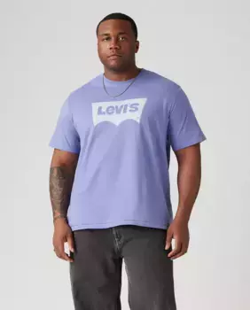 Мужская футболка с короткими рукавами, большие размеры Levi's, синий