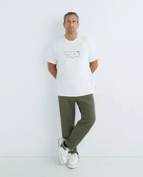 Мужская футболка с короткими рукавами больших размеров Levi's, белый