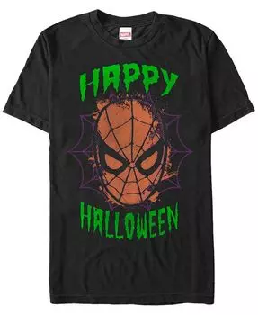 Мужская футболка с короткими рукавами «Человек-паук» Marvel Happy Halloween Fifth Sun, черный