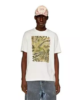 Мужская футболка с короткими рукавами Diesel, белый