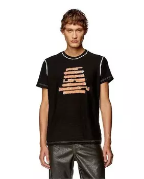 Мужская футболка с короткими рукавами Diesel, черный