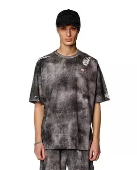 Мужская футболка с короткими рукавами Diesel, темно-серый