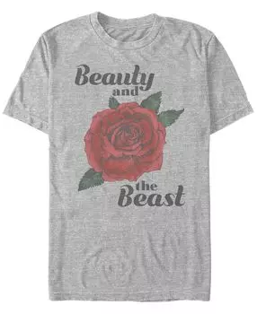 Мужская футболка с короткими рукавами disney beauty and the beast rose Fifth Sun, мульти