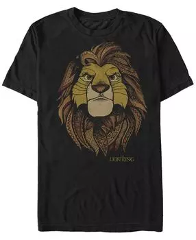 Мужская футболка с короткими рукавами disney king lion king noble simba Fifth Sun, черный