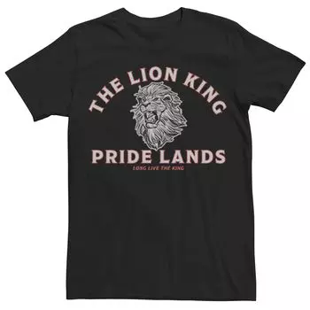 Мужская футболка с короткими рукавами Disney King Lion King Pride Lands Licensed Character, черный