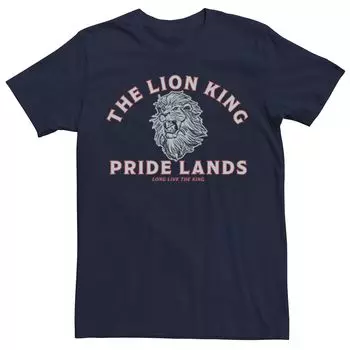 Мужская футболка с короткими рукавами Disney King Lion King Pride Lands, Синяя Licensed Character, синий