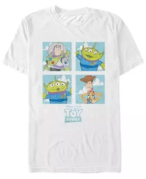 Мужская футболка с короткими рукавами disney pixar с героями мультфильмов «история игрушек» Fifth Sun, белый