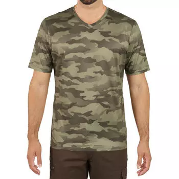 Мужская футболка Solgonac с короткими рукавами и камуфляжным принтом, зеленый