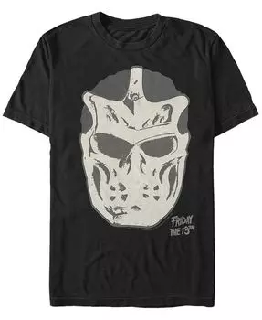 Мужская футболка с короткими рукавами Friday the 13 Jason X Mask Fifth Sun, черный
