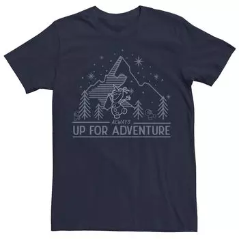 Мужская футболка с короткими рукавами Frozen Olaf Always Up For Adventure Licensed Character