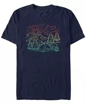 Мужская футболка с короткими рукавами Generic Additude Camp Fifth Sun, синий
