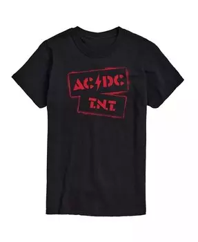 Мужская футболка с короткими рукавами Hybrid Apparel ACDC TNT Stencil AIRWAVES, черный