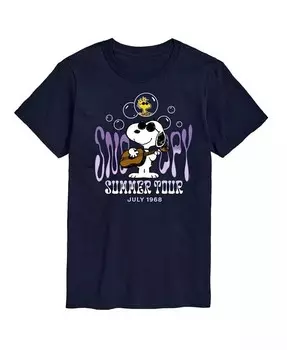 Мужская футболка с короткими рукавами Hybrid Apparel Snoopy Summer Tour AIRWAVES, синий