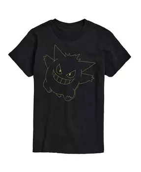 Мужская футболка с короткими рукавами Hybrid Apparel Gengar Big Face AIRWAVES, черный