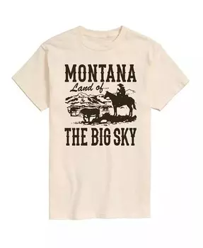 Мужская футболка с короткими рукавами Hybrid Apparel Montana Land of Big Sky AIRWAVES, бежевый