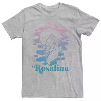 Мужская футболка с короткими рукавами и акварельным портретом Nintendo Rosalina Licensed Character