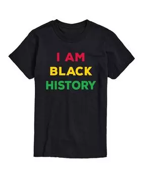 Мужская футболка с короткими рукавами I Am Black History Month AIRWAVES, черный