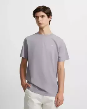 Мужская футболка с короткими рукавами и этническим логотипом Silbon, серый