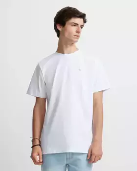 Мужская футболка с короткими рукавами и этническим логотипом Silbon, белый