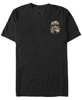 Мужская футболка с короткими рукавами и цветочным принтом «Звездные войны» в стиле штурмовика Fifth Sun, черный