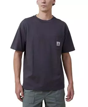 Мужская футболка с короткими рукавами и карманами Box Fit COTTON ON