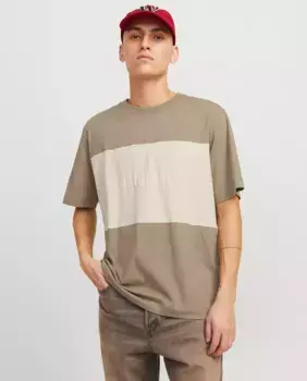 Мужская футболка с короткими рукавами и контрастным логотипом спереди Jack & Jones, светло-зеленый
