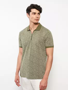 Мужская футболка с короткими рукавами и короткими рукавами с вырезом поло LCWAIKIKI Classic