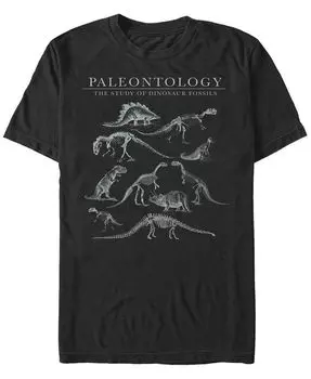 Мужская футболка с короткими рукавами и круглым вырезом Dino Study Fifth Sun, черный