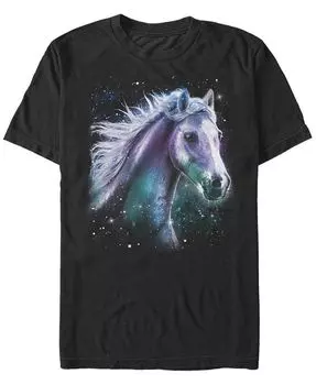 Мужская футболка с короткими рукавами и круглым вырезом Horse Stars Fifth Sun, черный