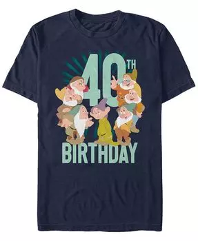 Мужская футболка с короткими рукавами и круглым вырезом Dwarves Forty Birthday Fifth Sun, синий
