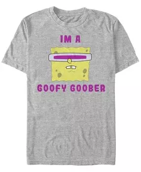 Мужская футболка с короткими рукавами и круглым вырезом Goober SpongeBob Fifth Sun, серый