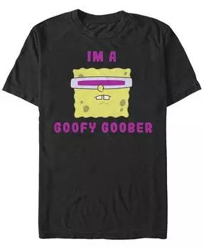 Мужская футболка с короткими рукавами и круглым вырезом Goober SpongeBob Fifth Sun, черный
