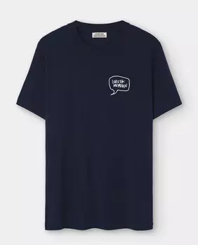 Мужская футболка с короткими рукавами и круглым вырезом Loreak Mendian, темно-синий