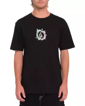 Мужская футболка с короткими рукавами и круглым вырезом Volcom, черный