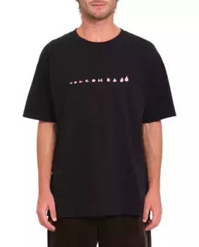 Мужская футболка с короткими рукавами и круглым вырезом Volcom, черный