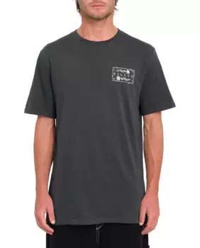 Мужская футболка с короткими рукавами и круглым вырезом Volcom, темно-серый