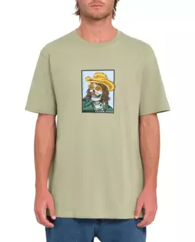 Мужская футболка с короткими рукавами и круглым вырезом Volcom, цвет Verde Agua