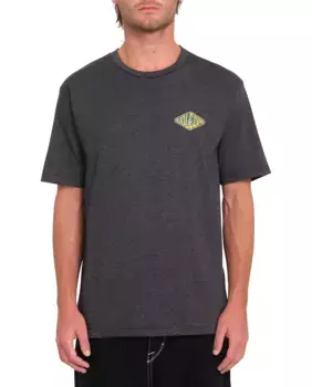 Мужская футболка с короткими рукавами и круглым вырезом Volcom, темно-серый