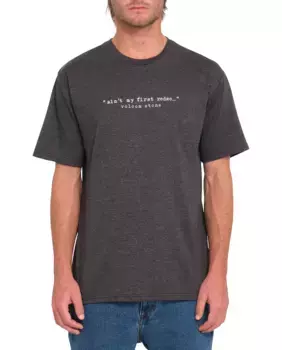 Мужская футболка с короткими рукавами и круглым вырезом Volcom, темно-серый