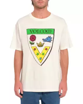 Мужская футболка с короткими рукавами и круглым вырезом Volcom, белый