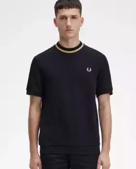 Мужская футболка с короткими рукавами и круглым вырезом Fred Perry, черный