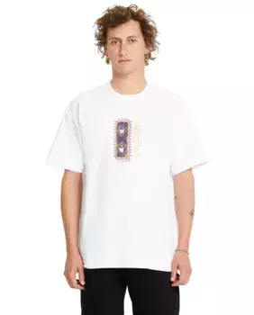 Мужская футболка с короткими рукавами и круглым вырезом Volcom, белый