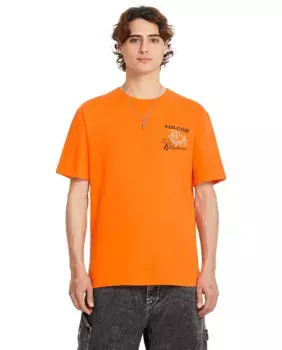 Мужская футболка с короткими рукавами и круглым вырезом Volcom, оранжевый