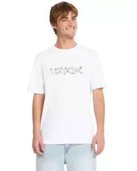 Мужская футболка с короткими рукавами и круглым вырезом Volcom, белый