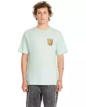 Мужская футболка с короткими рукавами и круглым вырезом Volcom, голубой