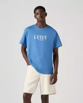 Мужская футболка с короткими рукавами и круглым вырезом Levi's, синий