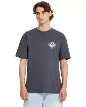 Мужская футболка с короткими рукавами и круглым вырезом Volcom, темно-серый