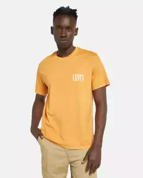Мужская футболка с короткими рукавами и круглым вырезом Levi's, жёлтый