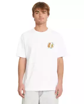 Мужская футболка с короткими рукавами и круглым вырезом Volcom, белый