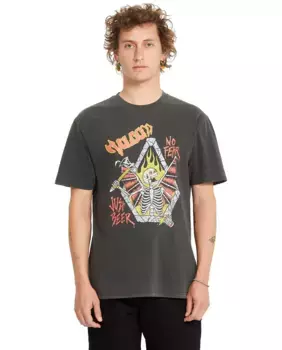 Мужская футболка с короткими рукавами и круглым вырезом Volcom, чёрный